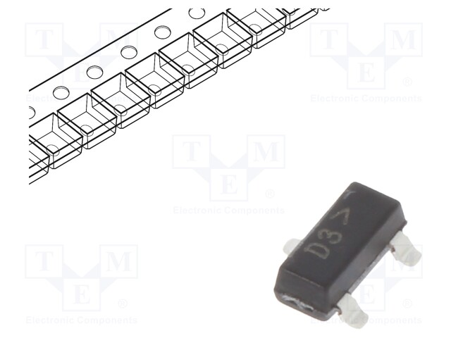 Transistor: NPN; bipolar; 32V; 100mA; 300mW; SOT23