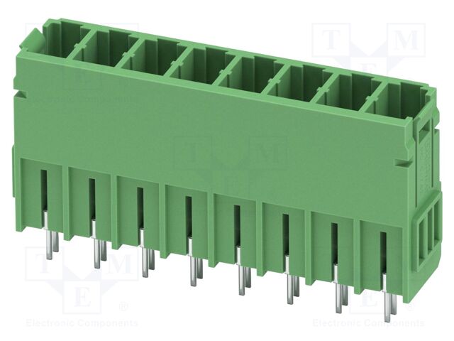 PCB headers, nominal cross section: 6 mm?, color: green, nom
