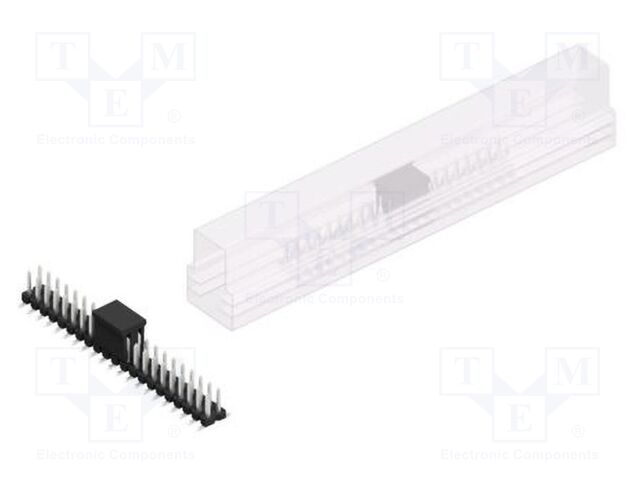 Connector: pin strips; pin header; male; PIN: 42; 2.54mm; SMT; 2x21