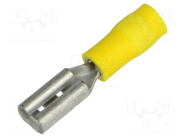 Terminal: flat; 2.8mm; 0.5mm; female; 0.2÷0.5mm2; crimped; yellow