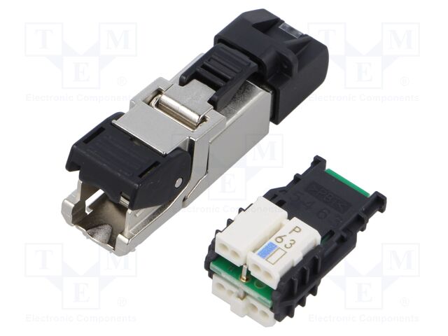 Plug; RJ45; PIN: 8; Cat: 6a; unshielded; gold-plated; Layout: 8p8c