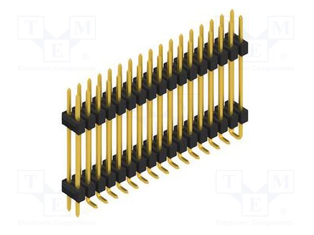 Connector: pin strips; pin header; male; PIN: 34; 2.54mm; SMT; 2x17