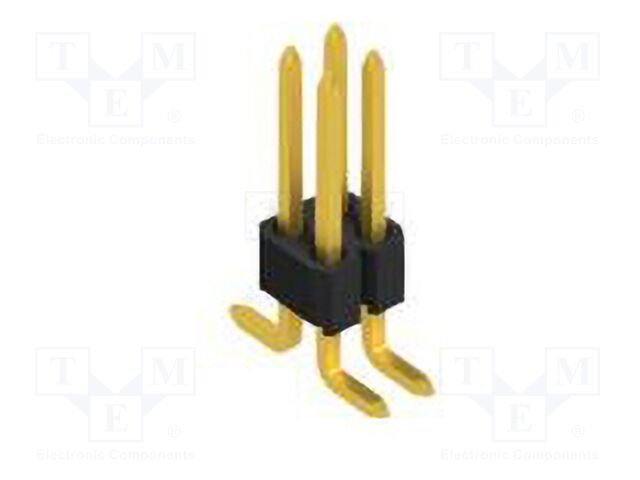 Connector: pin strips; pin header; male; PIN: 4; 1.27mm; SMT; 2x2