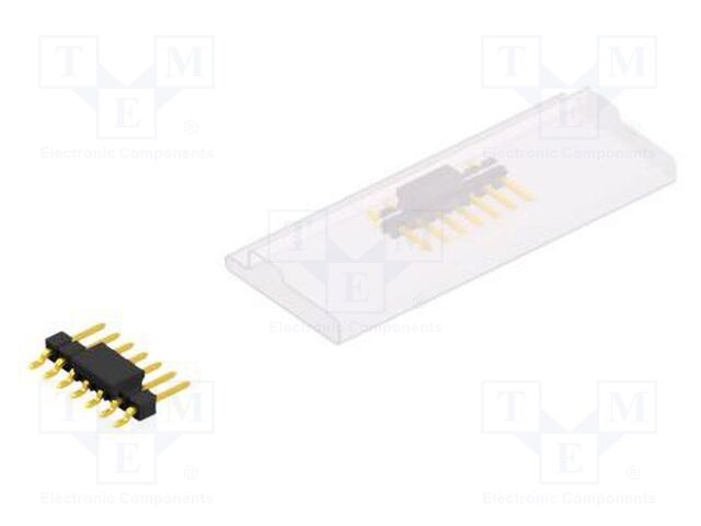 Connector: pin strips; pin header; male; PIN: 7; 2.54mm; SMT; 1x7