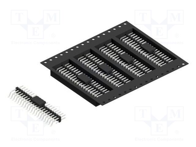 Connector: pin strips; pin header; male; PIN: 40; 2mm; SMT; 2x20