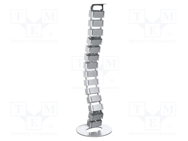 Wiring duct; flexible; silver; W: 68mm; L: 800mm