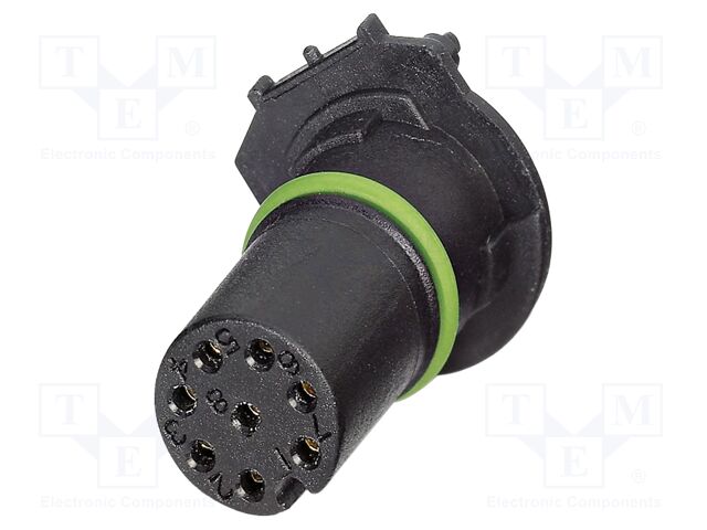 Connector: M12; contact insert; PIN: 8; 30V; straight; THR; A code
