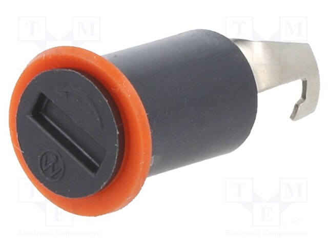 Fuse holder; 5x20mm; on panel; 40÷85°C; Cutout: Ø8.3mm; UL94V-0