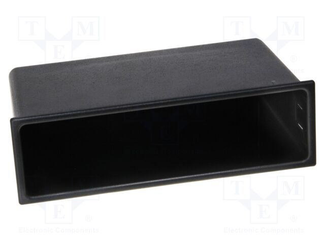 Radio box; universal; black; 58.4x187.6mm
