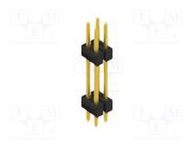 Connector: pin strips; pin header; male; PIN: 4; 2.54mm; THT; 2x2