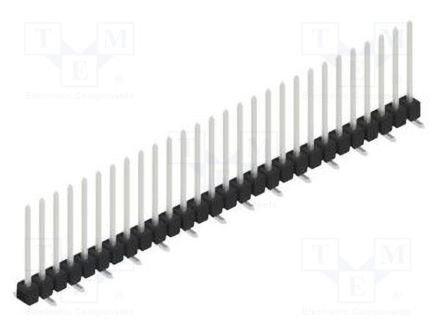 Connector: pin strips; pin header; male; PIN: 28; 2.54mm; SMT; 1x28