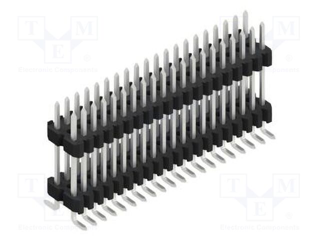 Connector: pin strips; pin header; male; PIN: 40; 1.27mm; SMT; 2x20