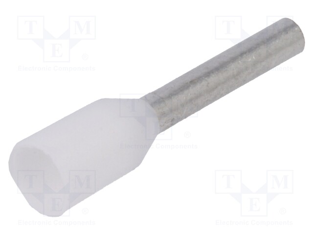 Bootlace ferrule; insulated; copper; Insulation: polypropylene