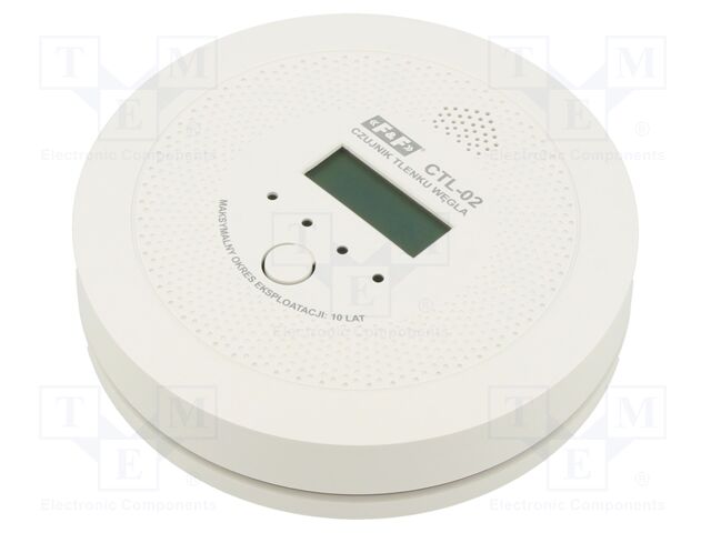Sensor: gas; carbon monoxide (CO); Usup: 3VDC; -10÷40°C; Ø115x28mm