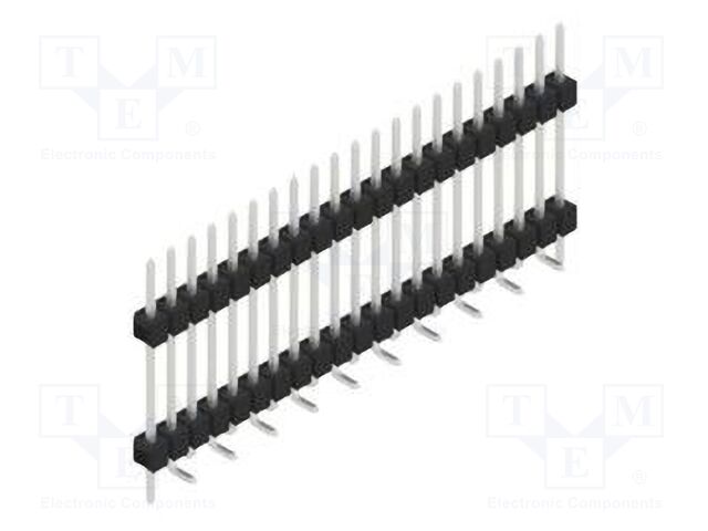 Connector: pin strips; pin header; male; PIN: 21; 2.54mm; SMT; 1x21