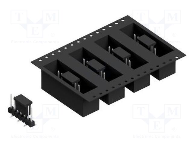 Connector: pin strips; pin header; male; PIN: 7; 2.54mm; SMT; 1x7