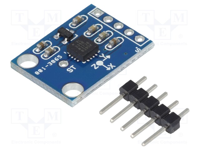Sensor: position; accelerometer; 3÷5VDC; ADXL335; ±3g; 21x16mm