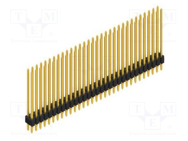Connector: pin strips; pin header; male; PIN: 62; 1.27mm; THT; 2x31
