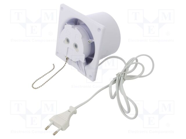 Fan: AC; axial; 230VAC; 93m3/h; 26dBA; ball; 2400rpm; 120x120x89mm