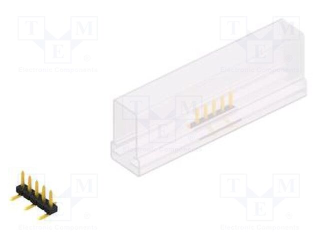 Connector: pin strips; pin header; male; PIN: 5; 2mm; SMT; 1x5; 100V