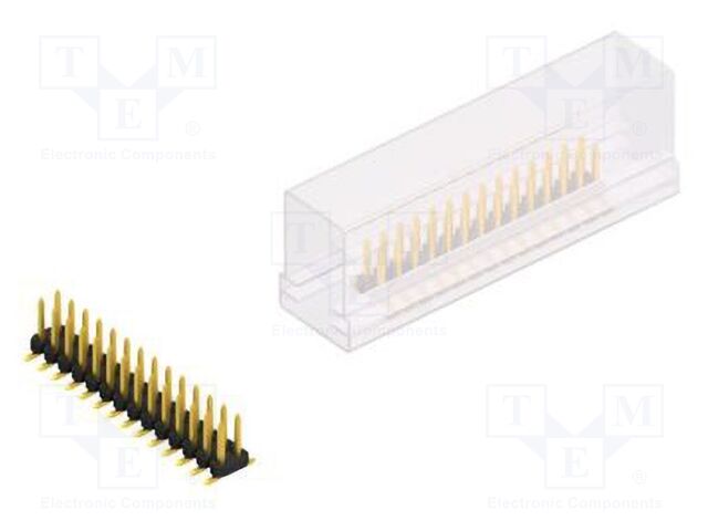 Connector: pin strips; pin header; male; PIN: 28; 2mm; SMT; 2x14