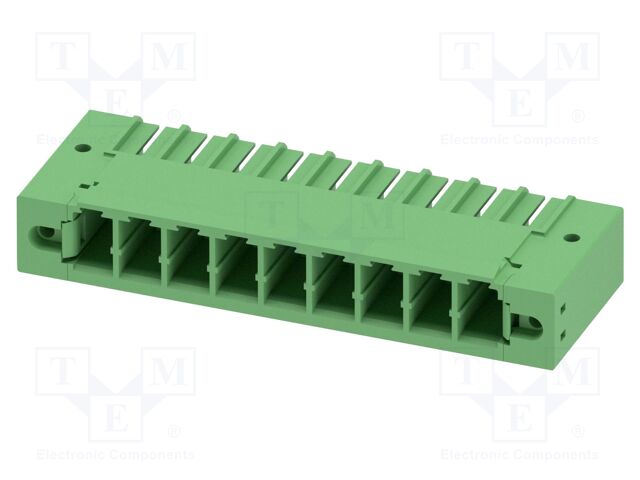 PCB headers, nominal cross section: 6 mm?, color: green, nom