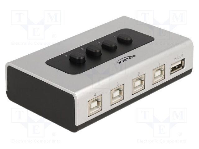 Switch; USB 2.0; black,grey; plastic; Features: hot-plug,PnP