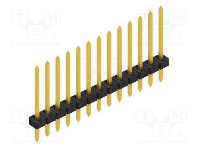 Connector: pin strips; pin header; male; PIN: 13; 2mm; THT; 1x13