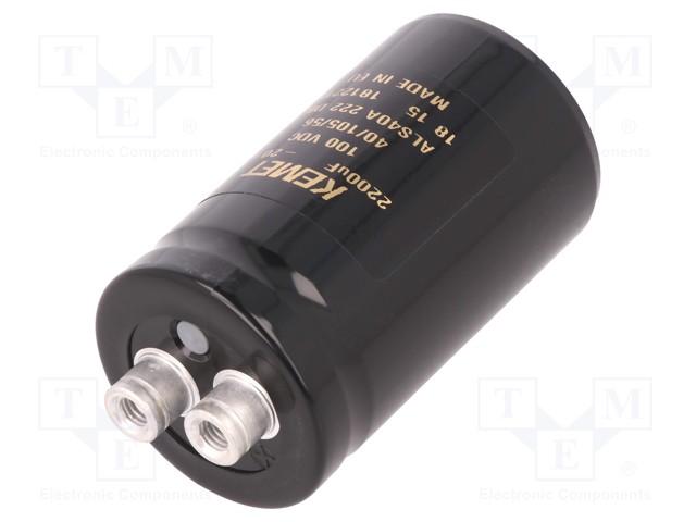 Capacitor: electrolytic; 2200uF; 100VDC; Leads: screw; ESR: 56mΩ