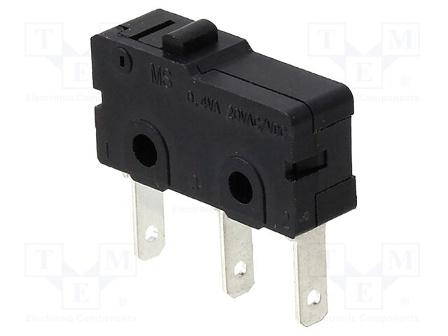 Microswitch SNAP ACTION; without lever; SPDT; 0.02A/20VAC; Pos: 2