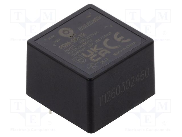Converter: AC/DC; 5.04W; 85÷305VAC; Usup: 100÷430VDC; Uout: 12VDC