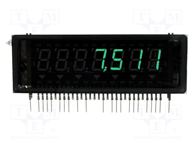 Display: VFD; 7-segment; 7x1; -40÷85°C; 98x33x8mm