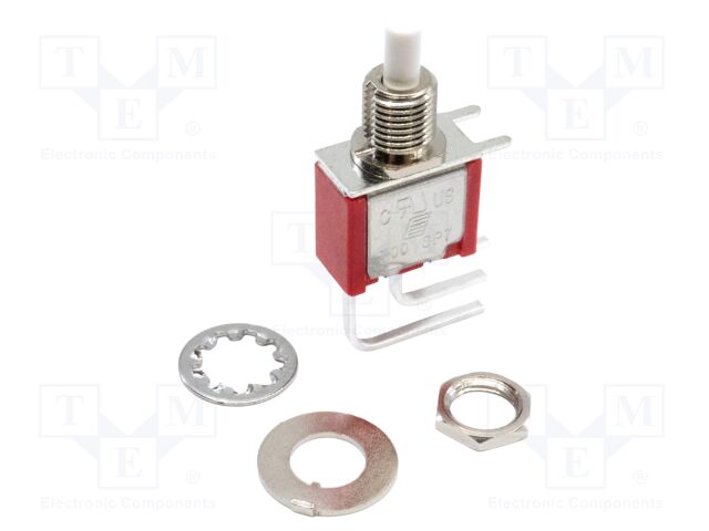 Switch: push-button; Pos: 2; SPDT; 3A/28VDC; 1A/250VAC; THT; 700
