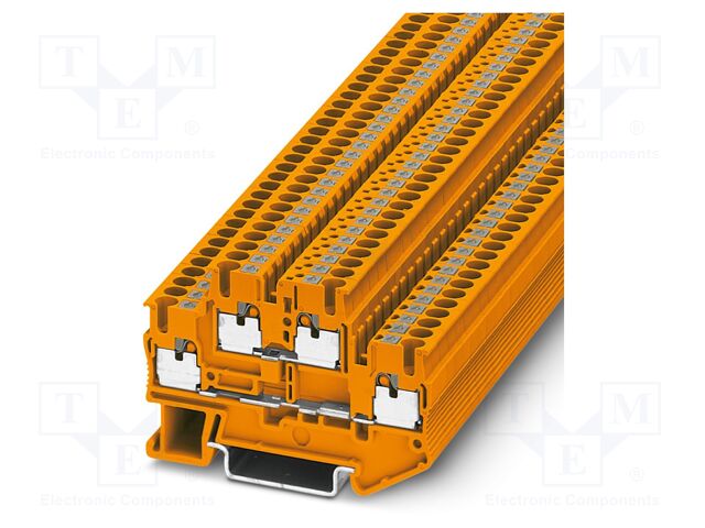 Splice terminal: rail; PT; PA; L: 45.8mm; terminals: 4; W: 5.2mm