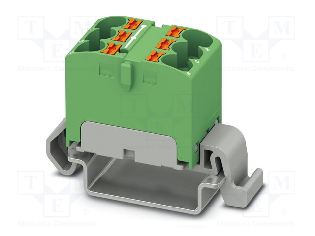 Splice terminal: rail; 32A; 800V; push-in; PA; 0.2÷6mm2; W: 18.5mm