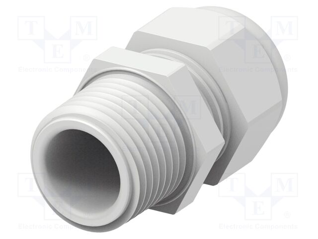 Cable gland; without nut; NPT1/2"; IP68; Mat: polyamide; Entrelec