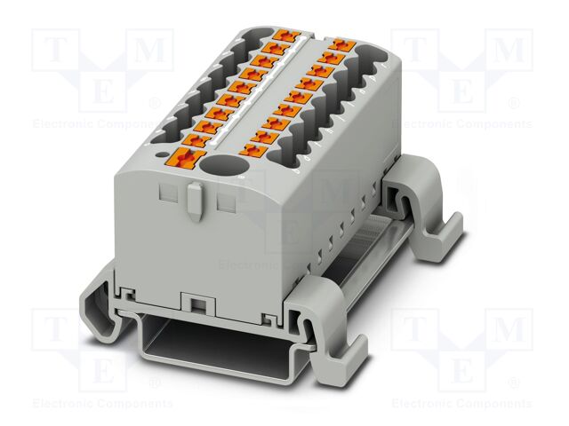 Splice terminal: rail; 24A; 690V; push-in; PA; 0.14÷4mm2; W: 56.5mm