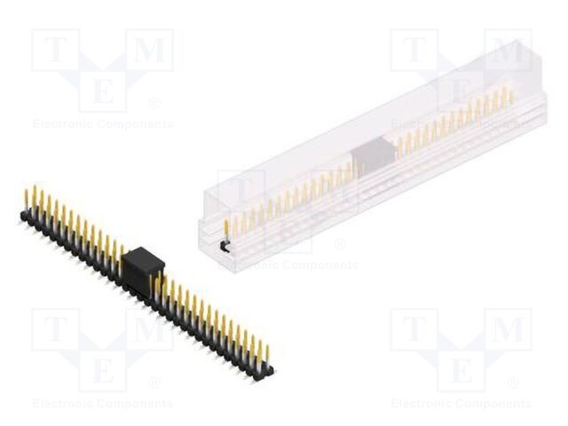 Connector: pin strips; pin header; male; PIN: 66; 2.54mm; SMT; 2x33