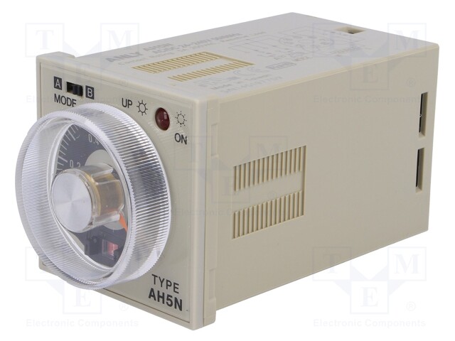 Timer; 1s÷600h; DPDT,SPDT; 250VAC/5A; 24÷240VAC; 24÷240VDC; socket