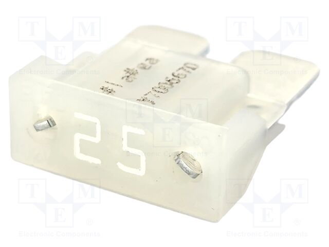 Fuse: fuse; 25A; 32VDC; automotive; 16.2mm; 16.2x6.5x18.5mm