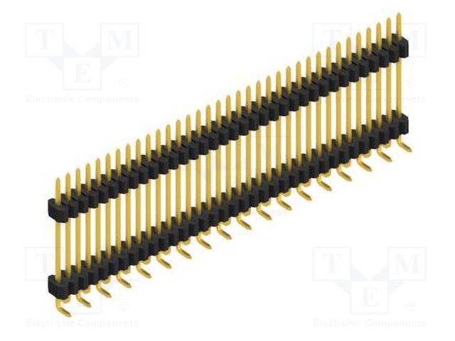 Connector: pin strips; pin header; male; PIN: 35; 1.27mm; SMT; 1x35