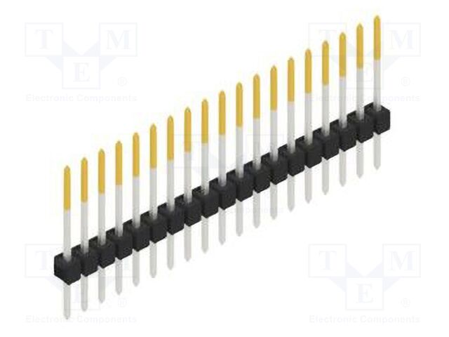 Connector: pin strips; pin header; male; PIN: 19; 2.54mm; THT; 1x19
