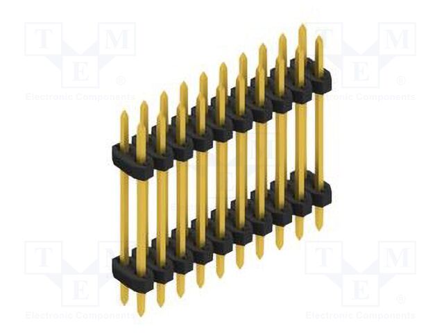 Connector: pin strips; pin header; male; PIN: 20; 2mm; THT; 2x10