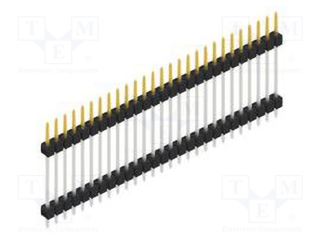 Connector: pin strips; pin header; male; PIN: 27; 2.54mm; THT; 1x27