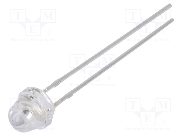 LED; 5mm; orange; 500÷1120mcd; 30°; 20mA; 1.8÷2.6V; Front: convex