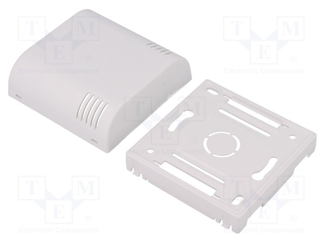 Enclosure: wall mounting; X: 80mm; Y: 80mm; Z: 35mm; ABS; white