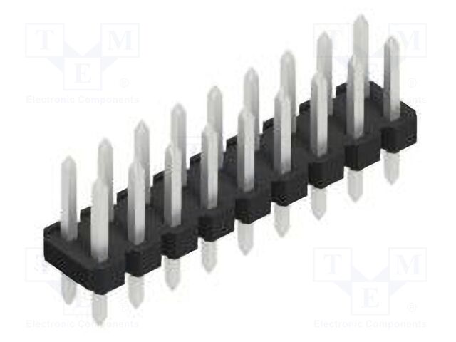 Connector: pin strips; pin header; male; PIN: 18; 2.54mm; THT; 2x9