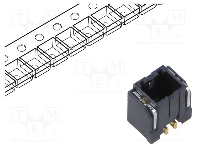 Connector: wire-board; DF51K; horizontal; male; on PCBs; socket