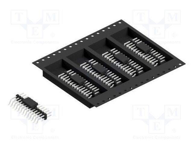 Connector: pin strips; pin header; male; PIN: 26; 2mm; SMT; 2x13