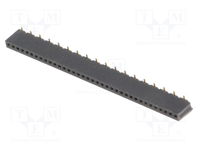 Socket; pin strips; female; PIN: 36; straight; 1.27mm; SMT; 1x36